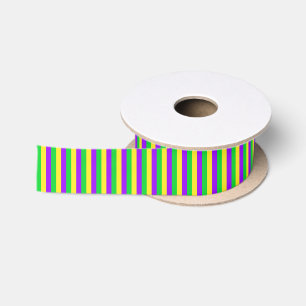 Mardi Gras dunne verticale strepen Lint