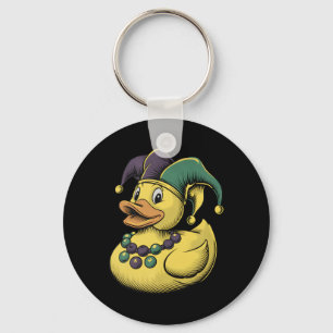 Mardi Gras Eend Rubber Eendje Kostuum Louisiana La Sleutelhanger