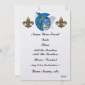 Mardi Gras Elegant Uitnodiging - SRF (Achterkant)