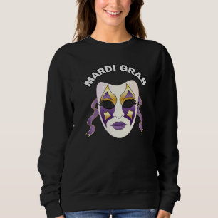 Mardi Gras Fat Dinsdag Carnival Masker 2023 Trui