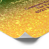 Mardi Gras Fat dinsdag | Kantoor Breakroom groot Poster (Hoek)