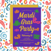 Mardi Gras Feest Dikke Dinsdag Carnaval Kaart