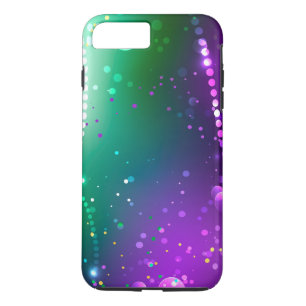 Mardi Gras Feestelijke Paarse Achtergrond iPhone 8 Plus / 7 Plus Hoesje