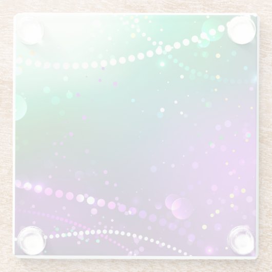 Mardi Gras Feestelijke Paarse Achtergrond Glazen Onderzetter (Achterkant)