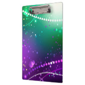 Mardi Gras Feestelijke Paarse Achtergrond Klembord (Links)