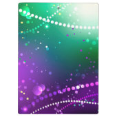 Mardi Gras Feestelijke Paarse Achtergrond Klembord (Achterkant)