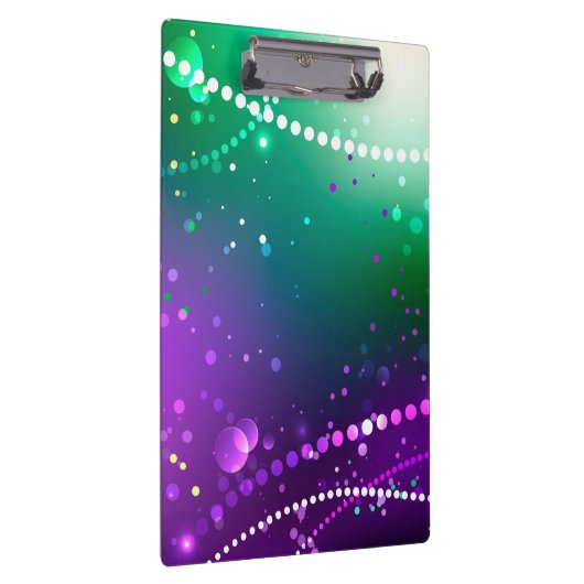 Mardi Gras Feestelijke Paarse Achtergrond Klembord (Rechts)