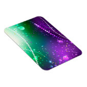 Mardi Gras Feestelijke Paarse Achtergrond Magneet (Rechterzijde)