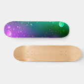 Mardi Gras Feestelijke Paarse Achtergrond Skateboard (Horizontaal)