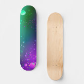 Mardi Gras Feestelijke Paarse Achtergrond Skateboard (Voorkant)