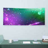 Mardi Gras Feestelijke Paarse Achtergrond Spandoek (Beurs)
