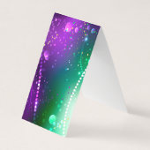 Mardi Gras Feestelijke Paarse Achtergrond Visitekaartjes (Voorkant)