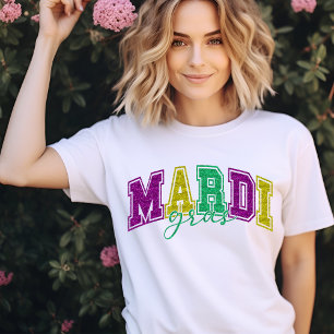 Mardi Gras-feestvreugde Grafisch - Bruisende Carna T-shirt
