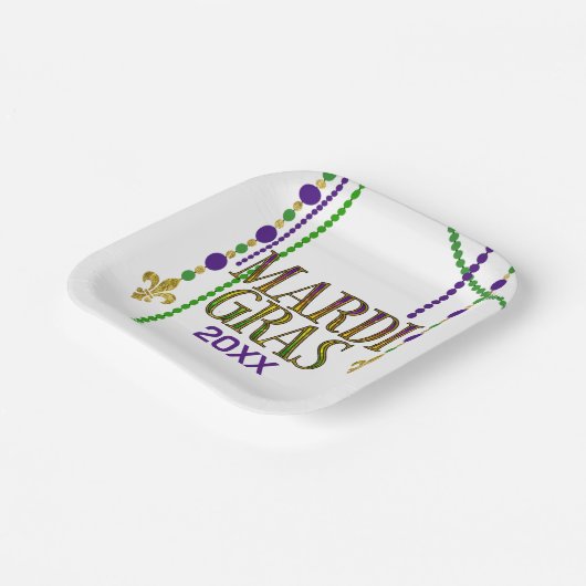 Mardi Gras Festive Carnival Papieren Bordje (Gebogen)