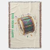 Mardi Gras Festive Drum Deken (Voorkant Verticaal)