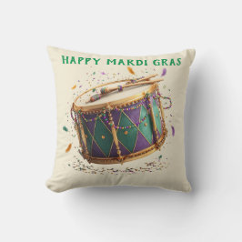 Mardi Gras Festive Drum Kussen