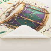 Mardi Gras Festive Drum Sherpa Deken (3/4)