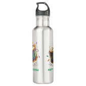 Mardi Gras Festive Drum Waterfles (Achterkant)