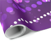 Mardi Gras Festive Paarse Achtergrond Cadeaupapier (Rol Hoek)