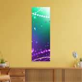 Mardi Gras Festive Paarse Achtergrond Canvas Afdruk (Insitu (Woonkamer))