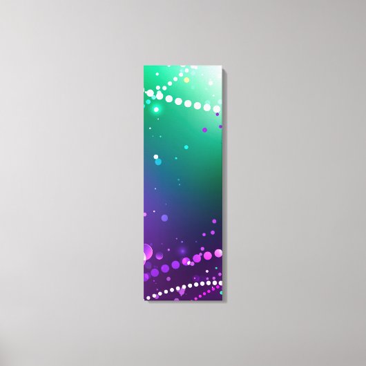 Mardi Gras Festive Paarse Achtergrond Canvas Afdruk (Voorkant)