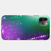 Mardi Gras Festive Paarse Achtergrond Case-Mate iPhone Case (Achterkant (horizontaal))