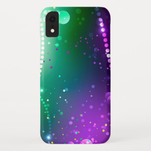 Mardi Gras Festive Paarse Achtergrond iPhone XR Hoesje