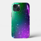 Mardi Gras Festive Paarse Achtergrond Case-Mate iPhone Case (Achterkant)