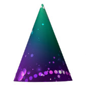 Mardi Gras Festive Paarse Achtergrond Feesthoedjes (Voorkant)