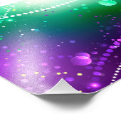 Mardi Gras Festive Paarse Achtergrond Foto Afdruk (Hoek)