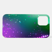 Mardi Gras Festive Paarse Achtergrond iPhone Hoesje (Achterkant horizontaal)