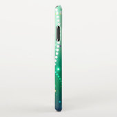 Mardi Gras Festive Paarse Achtergrond iPhone Hoesje (Rechterkant)