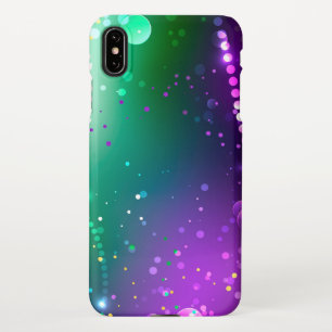 Mardi Gras Festive Paarse Achtergrond iPhone XS Max Hoesje