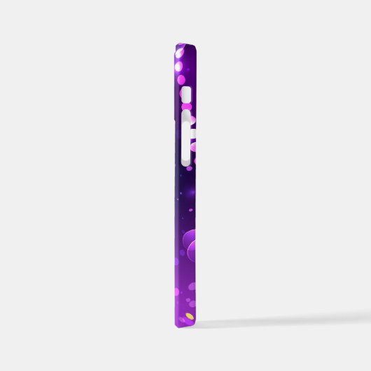 Mardi Gras Festive Paarse Achtergrond iPhone Hoesje (Linkerkant)