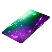 Mardi Gras Festive Paarse Achtergrond Magneet (Linkerzijde)