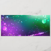 Mardi Gras Festive Paarse Achtergrond Menu (Voorkant)