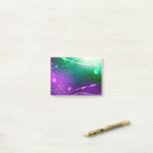 Mardi Gras Festive Paarse Achtergrond Post-it® Notes (Op bureau)