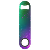 Mardi Gras Festive Paarse Achtergrond Speed Flessenopener (Voorkant)