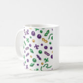Mardi Gras Festive Pattern Mug (Devant gauche)