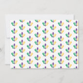 Mardi Gras Fête Anniversaire Invitation Pour Garço (Dos)