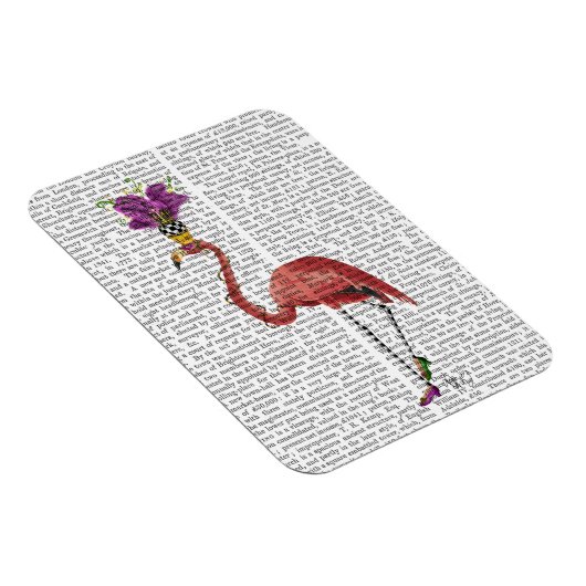 Mardi Gras Flamingo Full Magneet (Rechterzijde)