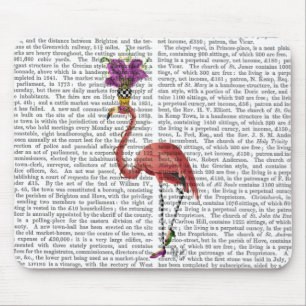 Mardi Gras Flamingo Full Muismat