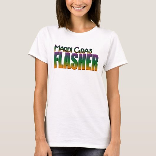 Mardi Gras Flasher T-shirt (Voorkant)