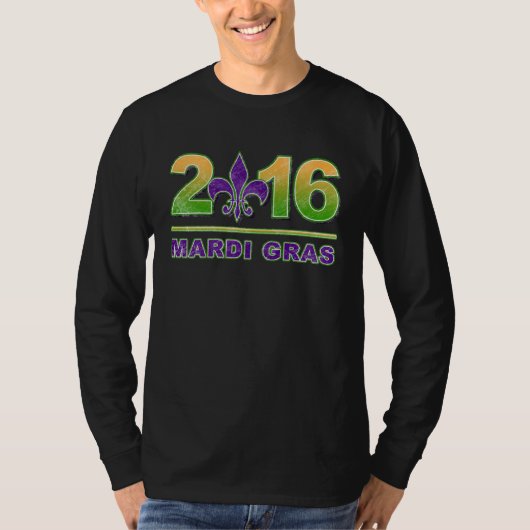 Mardi Gras Fleur-de-Lis 2016 T-shirt (Voorkant)