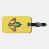 Mardi Gras Fleur De Lis Bagagelabel (Achterkant horizontaal)