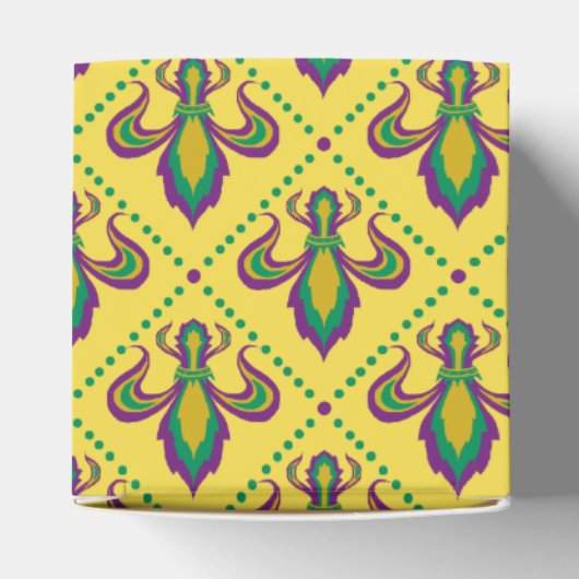 Mardi Gras Fleur De Lis Bedankdoosjes (Bovenkant)
