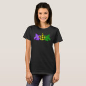 Mardi Gras Fleur de Lis Buffalo Play Leopard Loui T-shirt (Voorkant volledig)