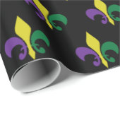 Mardi Gras ~ Fleur De Lis Cadeaupapier (Rol Hoek)