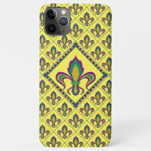 Mardi Gras Fleur De Lis Case-Mate iPhone Case (Achterkant)