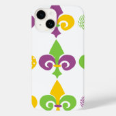 Mardi Gras Fleur de Lis Case-Mate iPhone Case (Achterkant)